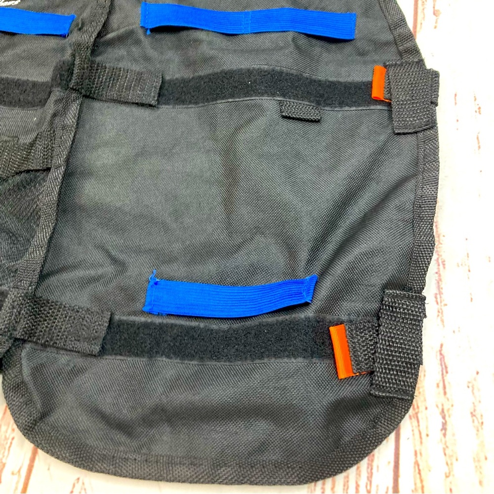 Tactical Nerf Gun Vest 7Seven Toys Black & Cobalt Blue Sz OSFM - Picture 5 of 6
